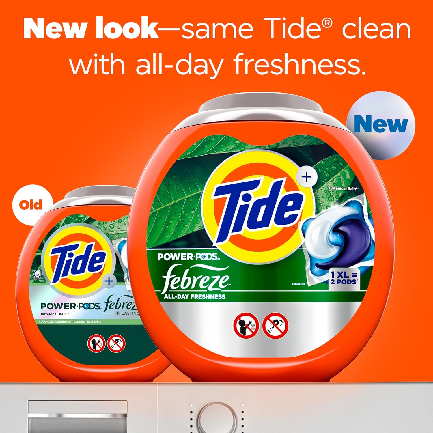 50% more cleaning power compared to tide liquid detergent formula