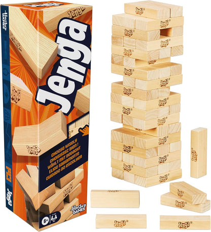 54 precision-crafted hardwood jenga blocks
