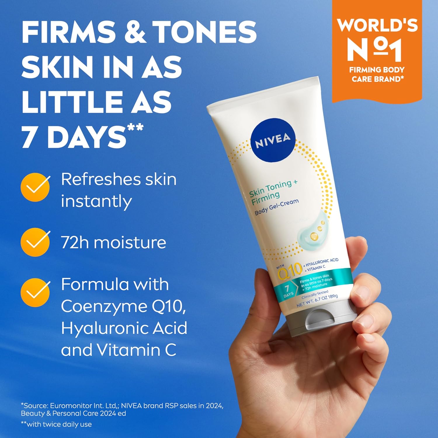 6.7 oz tube of skin firming & toning body gel cream