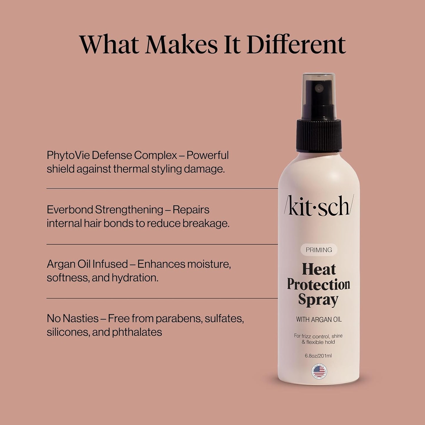 6.8oz liquid spray suitable for all hair types including color-treated hair