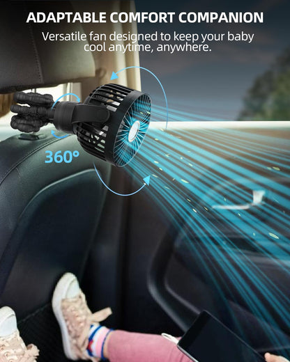 6-blade design with 0.34 cfm airflow at 48 db quiet operation
