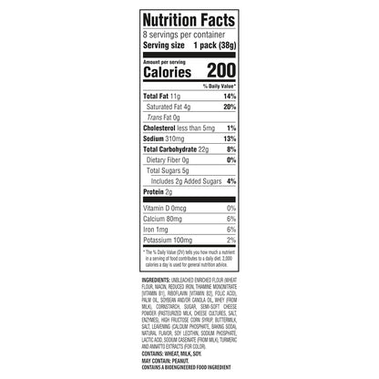 6 cracker sandwiches per pack for built-in portion control