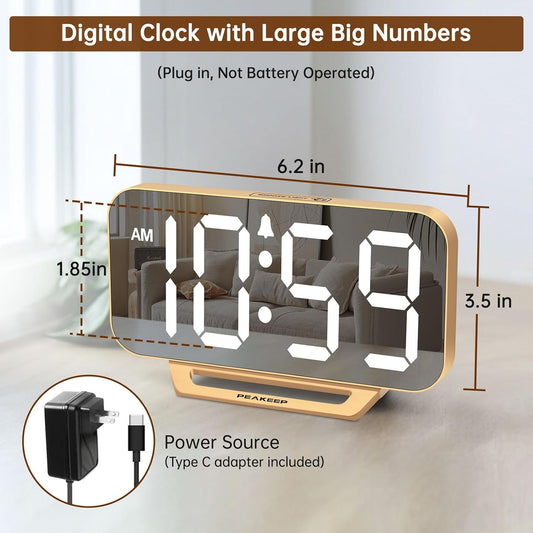 6-level adjustable brightness dimmer for day and night visibility