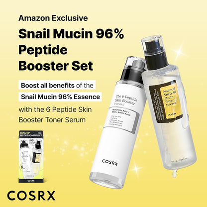 6-peptide skin booster toner serum for elasticity, fine lines, and pores