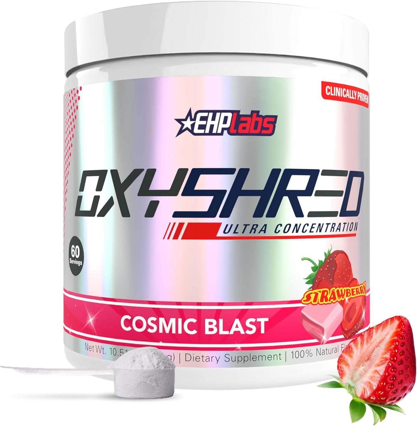 60 servings per canister (9.5 oz) for roughly a month of twice-daily use