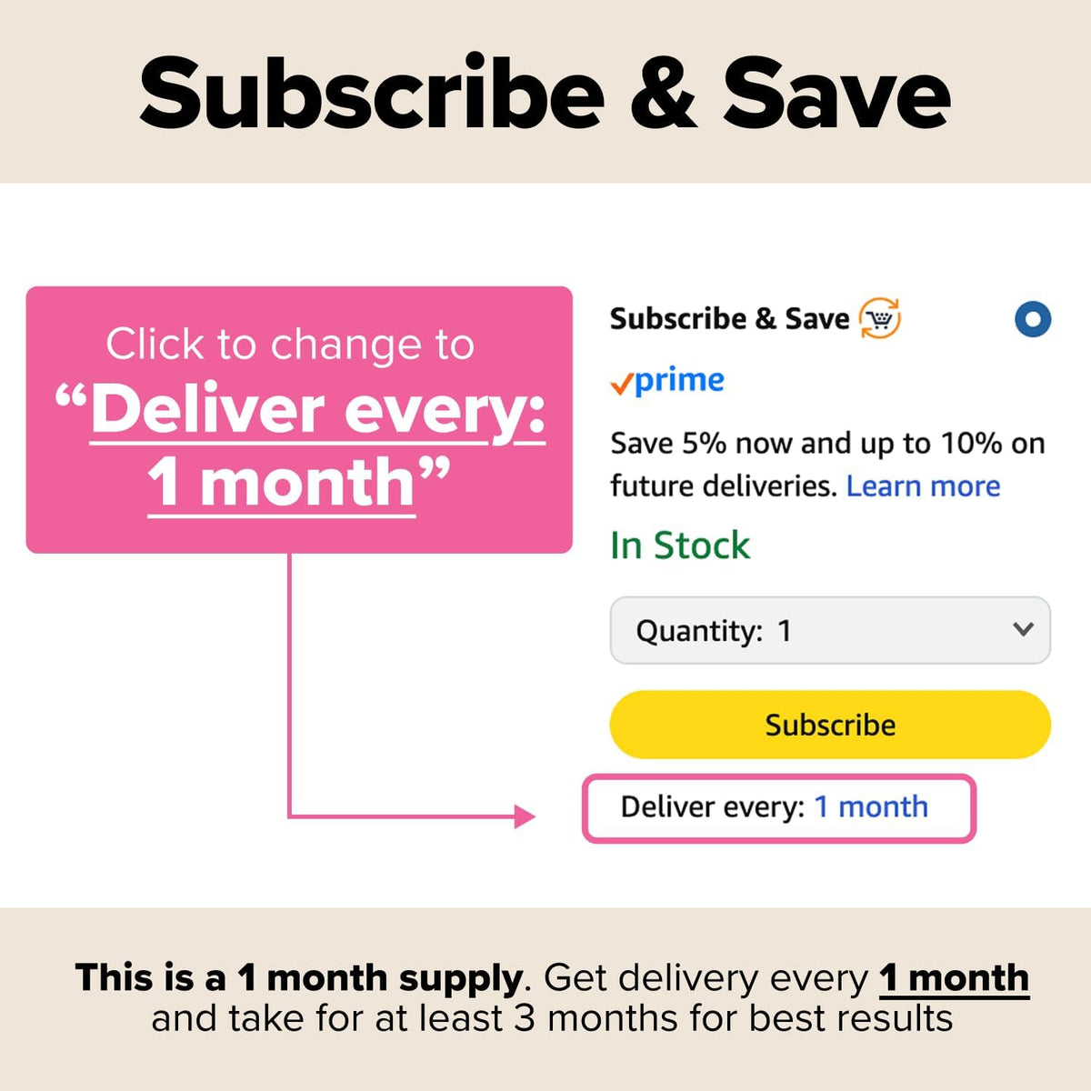 60 unflavored capsules per bottle = 30-day supply at 2 capsules per day