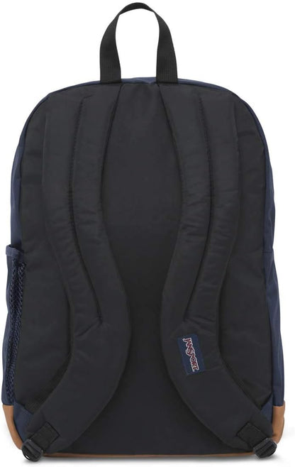 600 denier polyester body with synthetic leather bottom trim for abrasion resistance