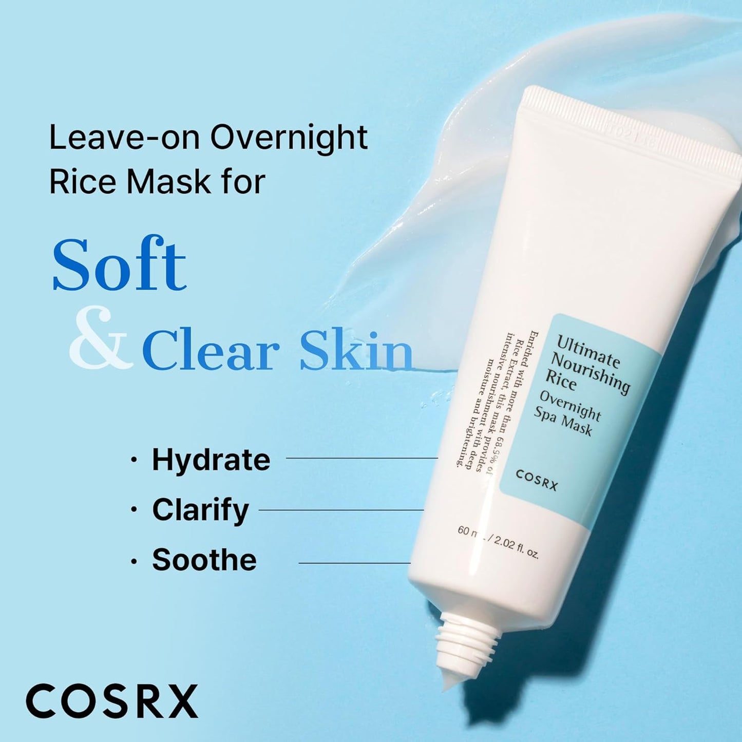 60ml cream-mask format designed for overnight wear