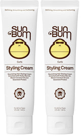 Sun Bum Curls and Waves Styling Cream – Beach, Patio & Outdoor Hair Protection with UV Defense