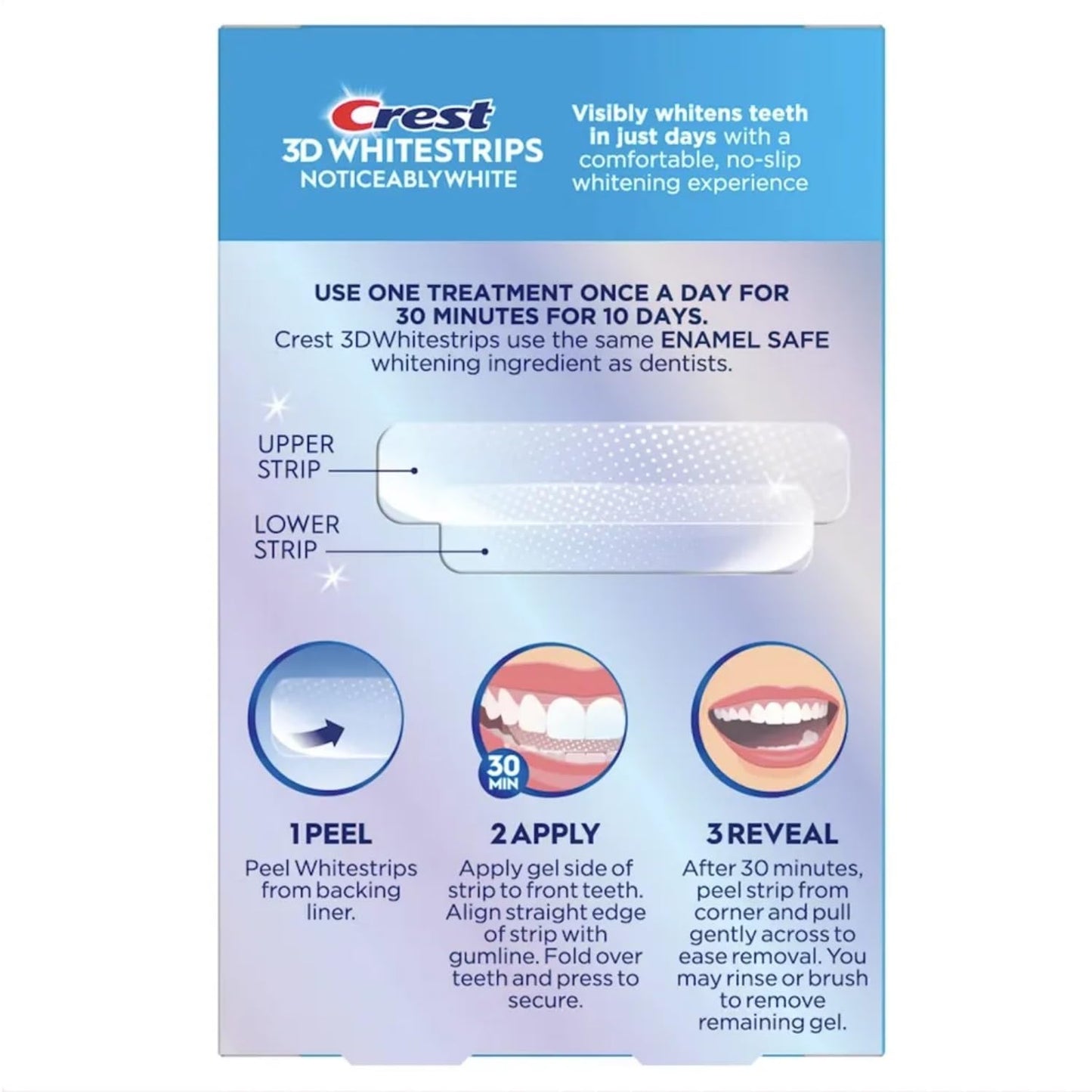 10 treatment kit with upper and lower strip per session (20 strips total)