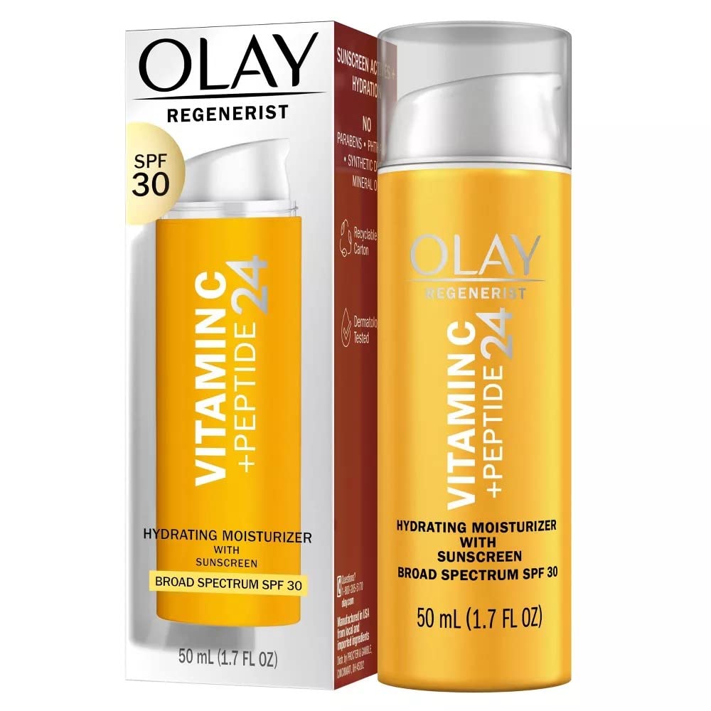 vitamin c and peptide complex for visible brightening and firming