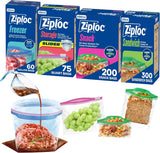 Ziploc 635 Count Bag Assortment for School Lunches, Snack and Sandwich Packs for Kids
