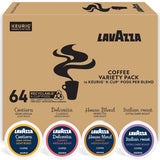 Lavazza Coffee Variety Pack – Premium Italian Keurig Pods for the Discerning Home Barista, 64 Count