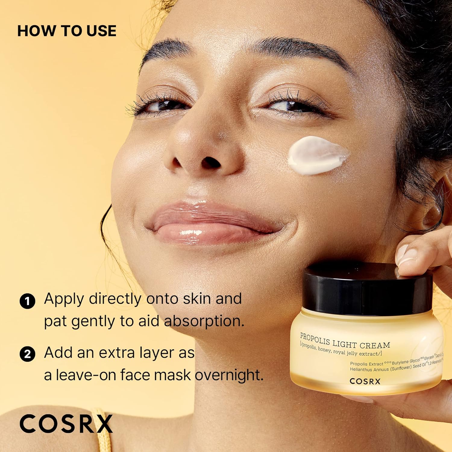 65ml jar sized for both day and night daily use