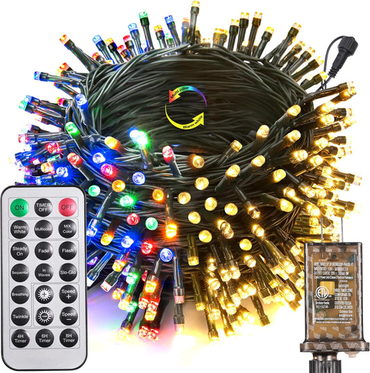 66 ft strand with 200 leds (300 led variant also available) on copper wire