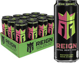 Reign Total Body Fuel Watermelon Sour Gummy Drink for Pre-Workout Energy and Mindful Recovery Ritual, Pack of 12