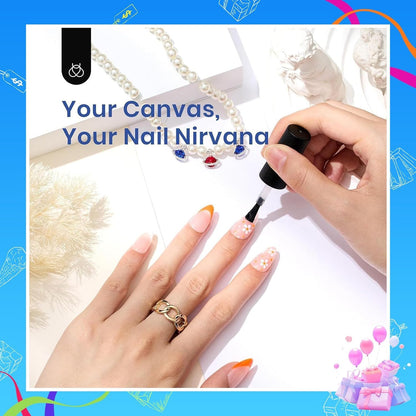 7.5ml 9-in-1 multi-functional nail glue gel (adhesive + base gel + blooming gel + rhinestone gel + slip solution)