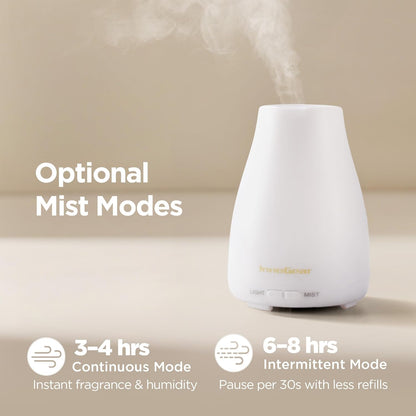 7-color led ambient light with adjustable brightness, independently controlled from mist