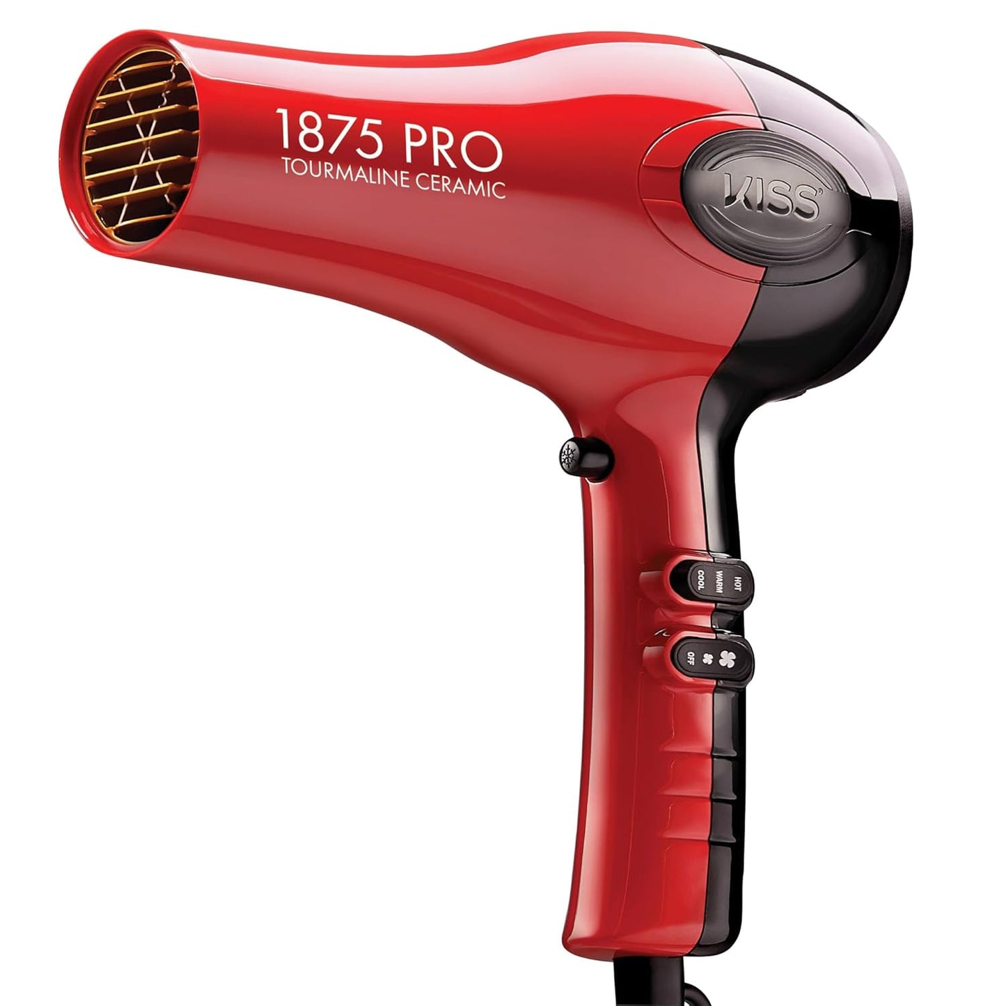 7 included accessories: 2 detangler combs, 1 concentrator, 1 full-size diffuser, 4 sectioning clips, and removable filter cap