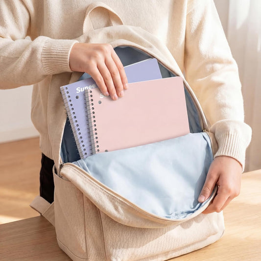 70 college ruled double-sided sheets per notebook (140 writing pages)