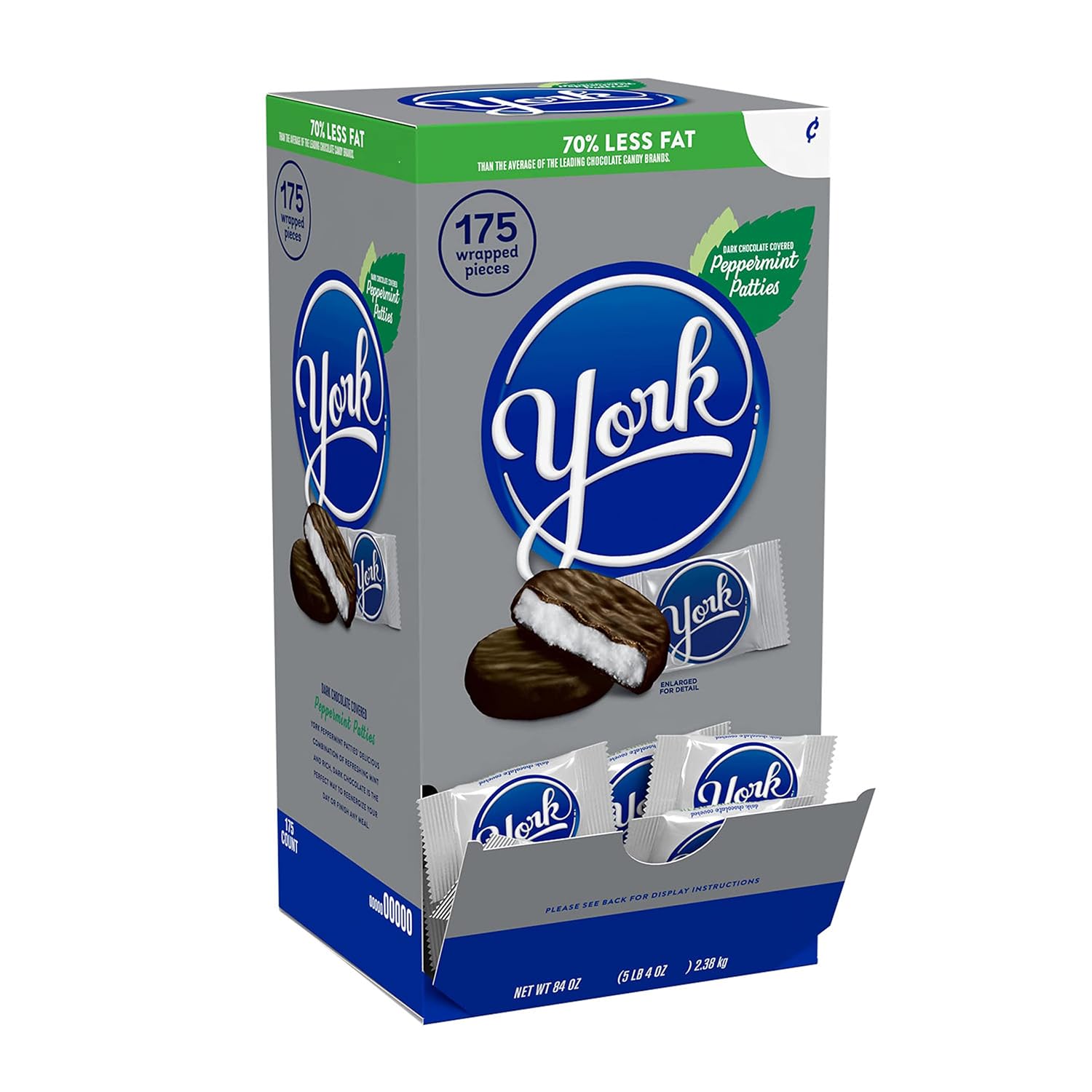 70% less fat than other leading chocolate candy brands