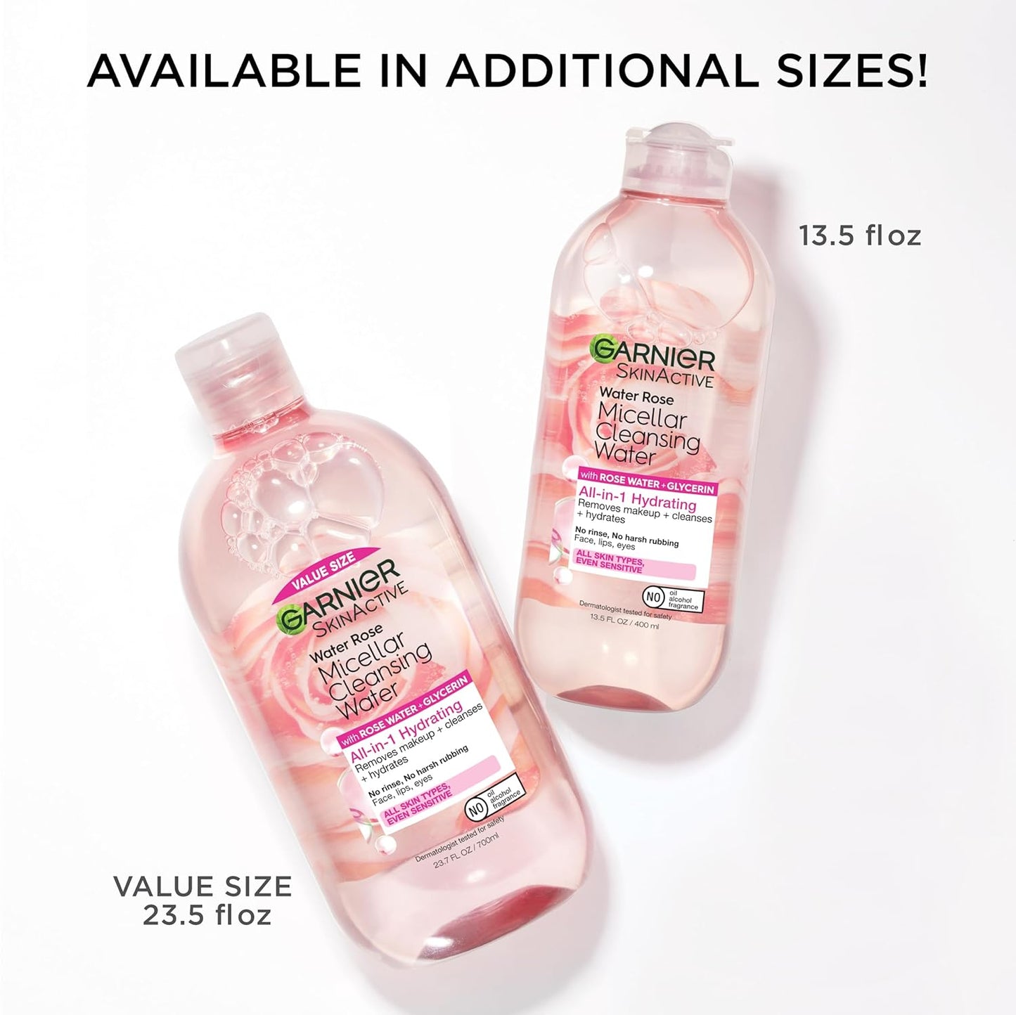 Garnier Micellar Water with Rose Water & Glycerin – Calming Nightly Skincare Ritual for Sensitive Skin