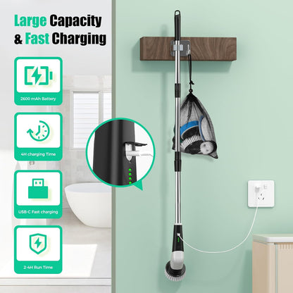 YKYI_Electric_Spin_Scrubber,_Cordless_Power_Cleaning_Brush_with_Long_Handle_|_8_Brush_Heads,_3_Handle_Lengths,_2_Speeds,_IPX7_Waterproof,_100-Minute_Runtime_for_Tubs,_Tile,_Floors,_Grout,_Glass_and_Cars