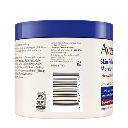 Aveeno Skin Relief Intense Moisture Repair Cream – Nightly Recovery Treatment for Very Dry Skin