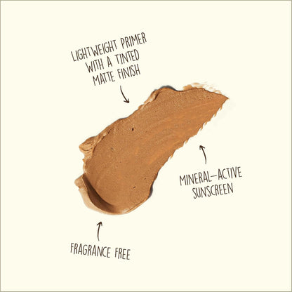 tinted matte finish that functions as a face primer