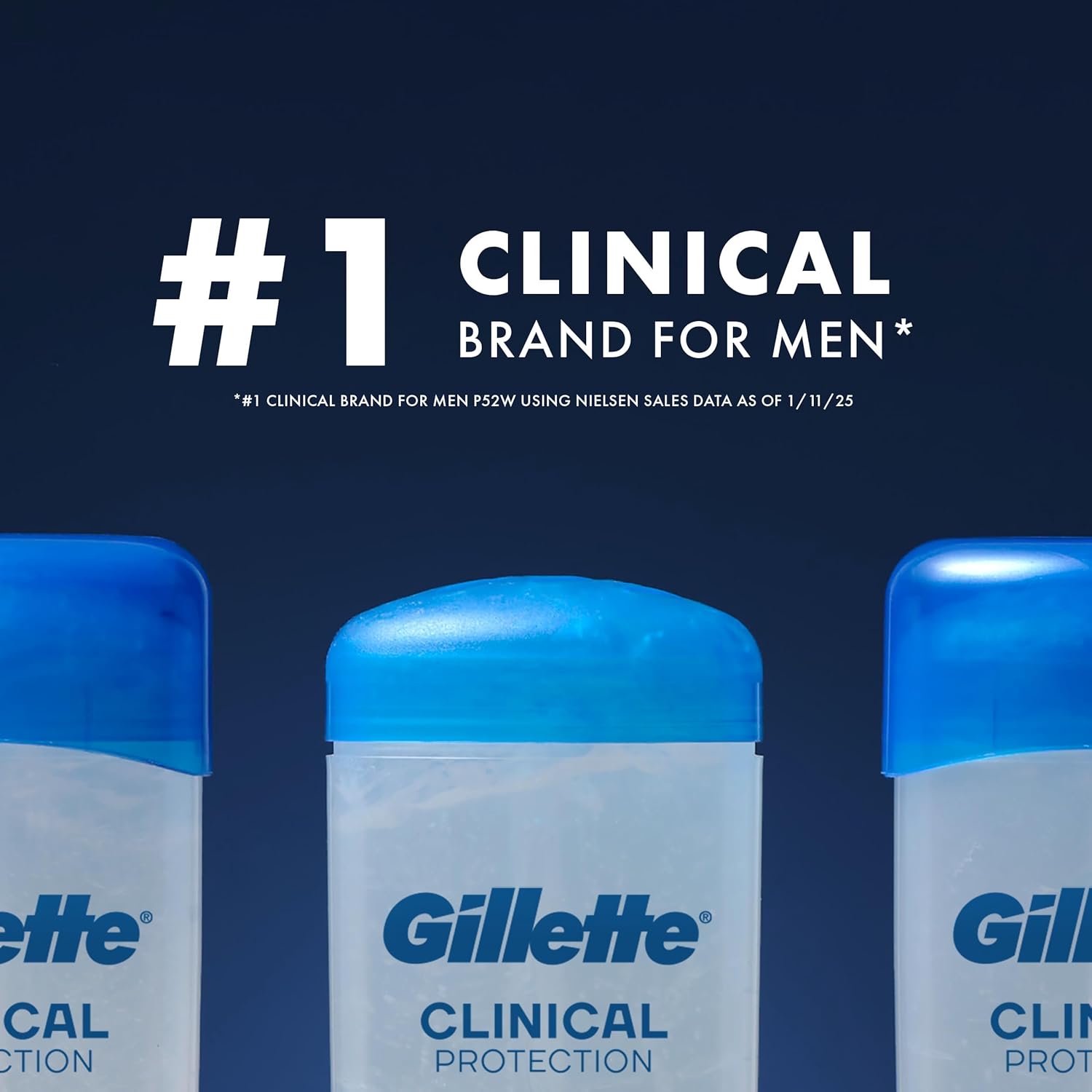 Gillette Clinical Antiperspirant for Men – 100HR Protection for Your Daily Self-Care Ritual