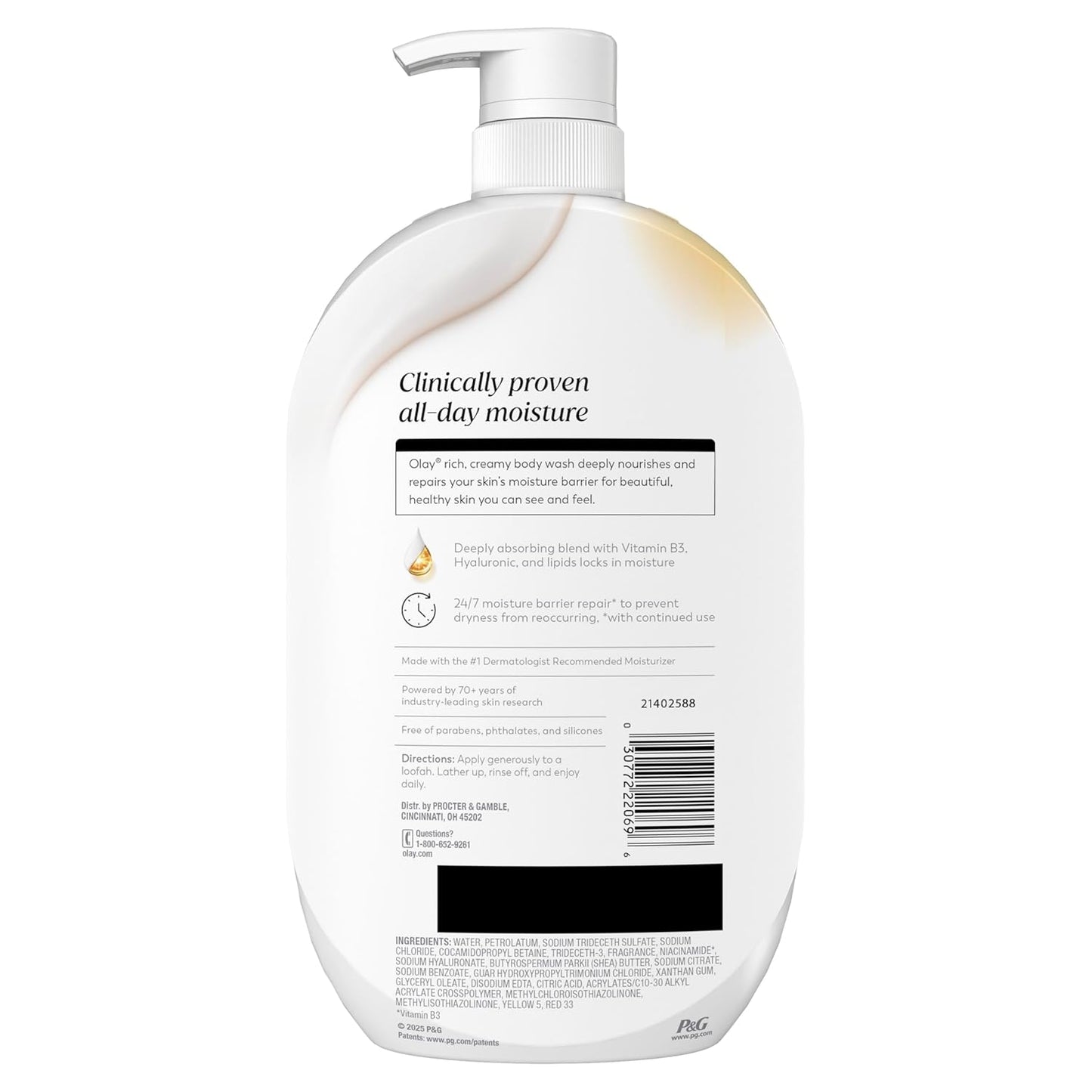 Olay Ultra Moisture Body Wash – Hydrating Shower Ritual for Daily Skin Renewal & 24/7 Softness