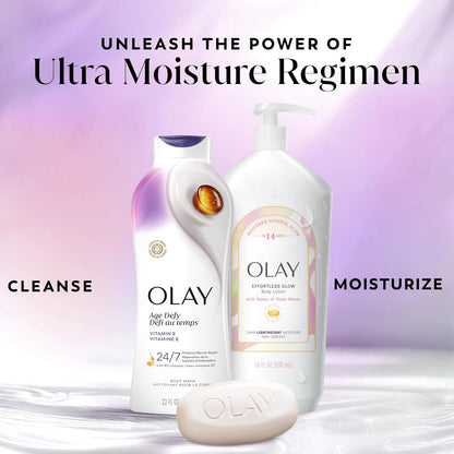 Olay Body Wash for Women – Nourishing Shower Ritual with Vitamin B3 & Hyaluronic Acid (Pack of 4)