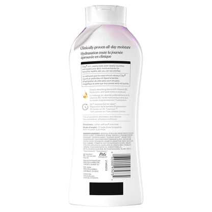 Olay Body Wash for Women – Nightly Moisture Ritual with Vitamin E & Hyaluronic Acid for Calm, Hydrated Skin