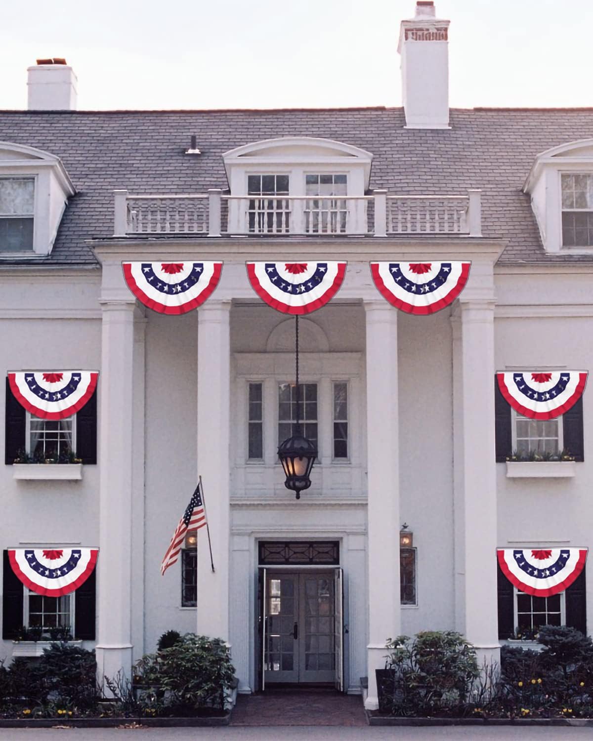 bold red, white, and blue american flag design with vivid stars and stripes
