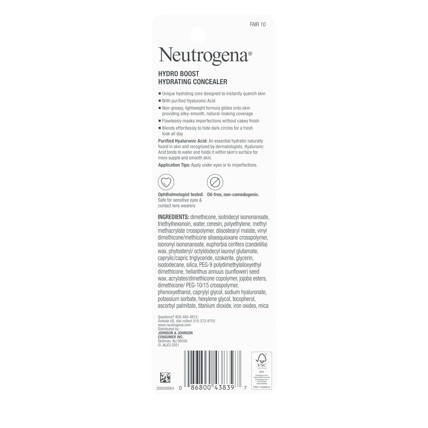 Neutrogena Hydro Boost Hydrating Concealer Stick – Nourishing Skincare Ritual for Your Morning Glow