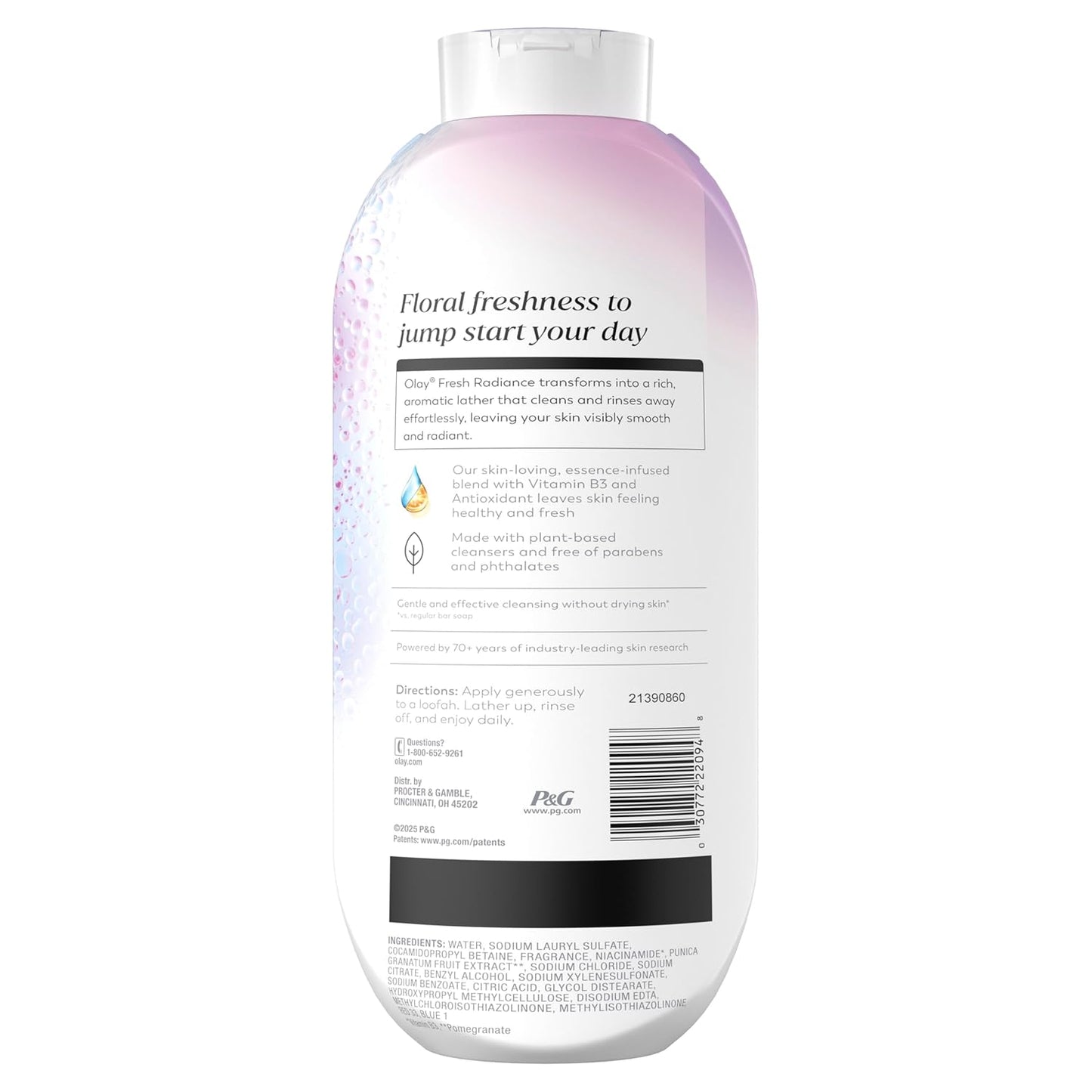 Olay Body Wash for Women – Nourishing Daily Shower Ritual with Vitamin B3 & Plant-Based Cleansers