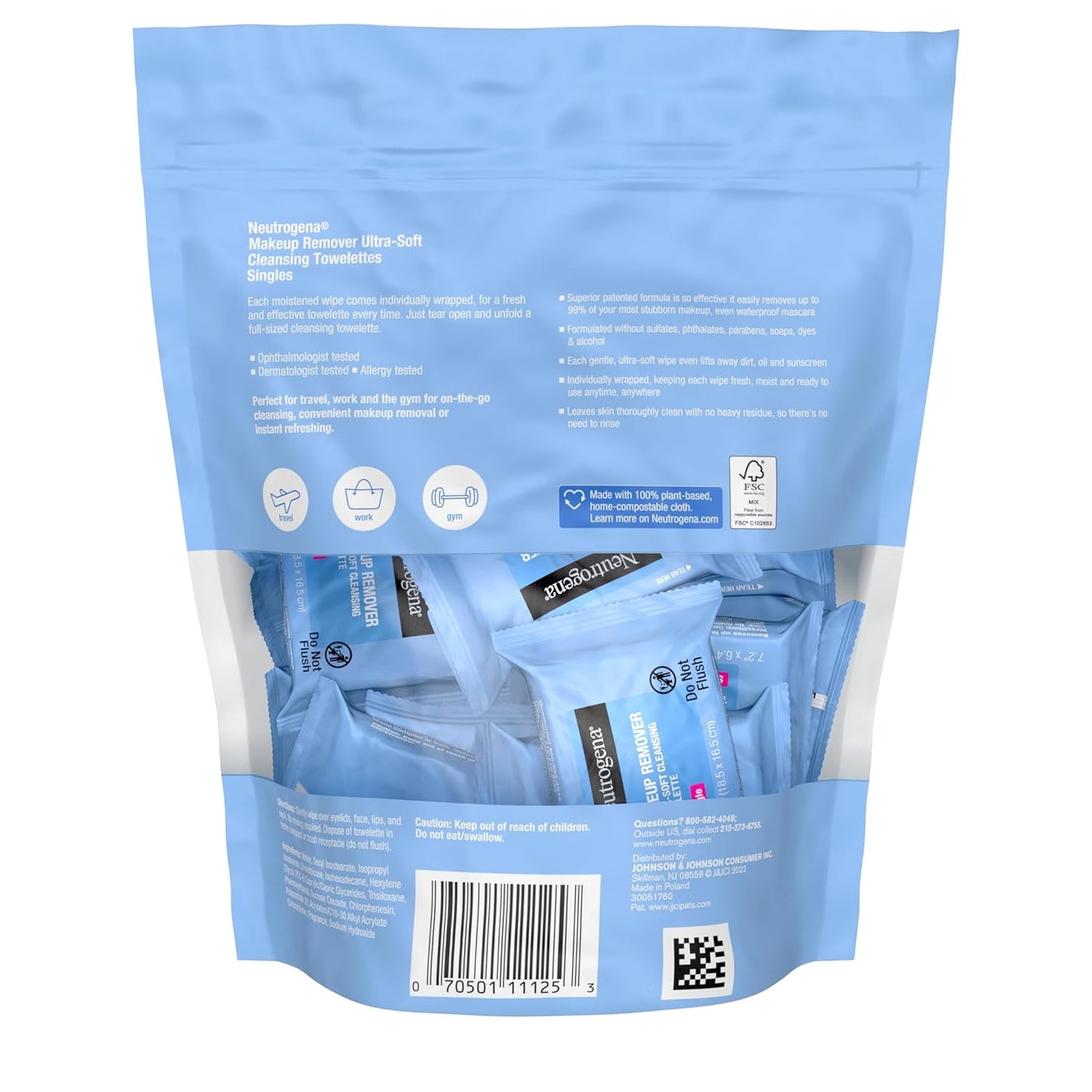 Neutrogena Makeup Remover Wipes – Gentle Daily Cleanse for Your Evening Skincare Ritual