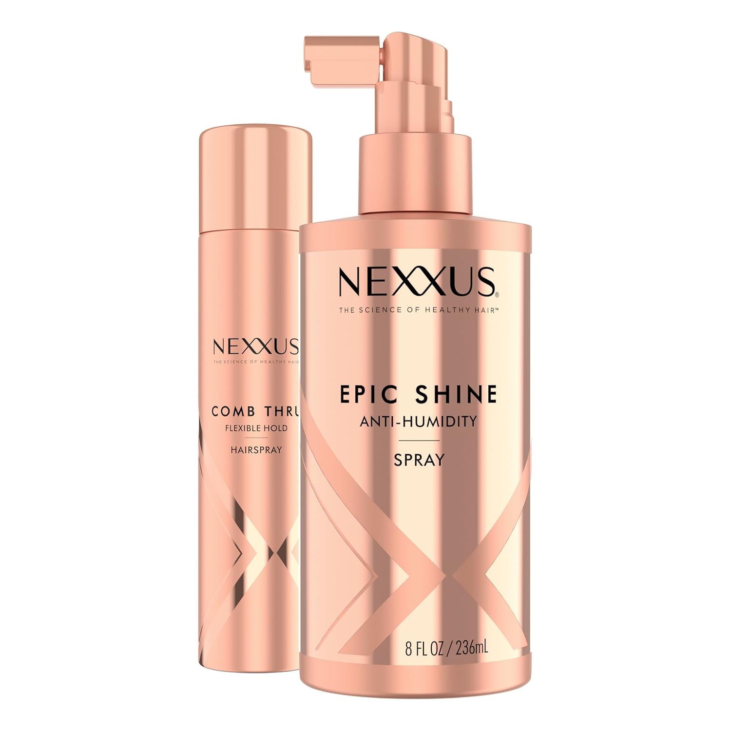 Nexxus Styling Spray – Calming Evening Hair Ritual with Rose & Jasmine Scent, 10 oz