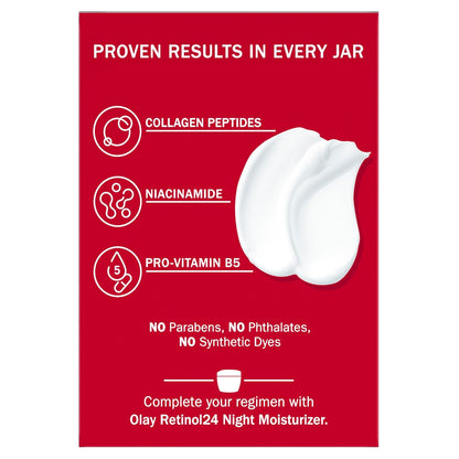 Olay Collagen Peptide Firming Moisturizer – Nightly Skin Recovery Ritual for Women 35+