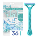 Gillette Venus Daisy Women's Razors – 18 Count Disposable for Your Daily Self-Care Ritual