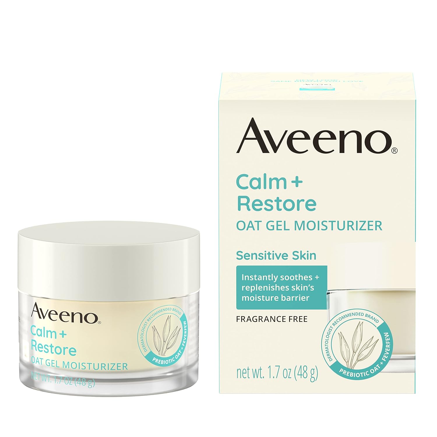 prebiotic oat complex to soothe and strengthen skin's moisture barrier