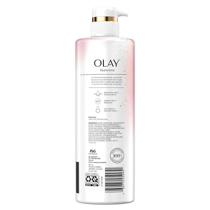 Olay Hydrating Body Wash with Hyaluronic Acid – Calming Shower Ritual for Soft, Dewy Skin