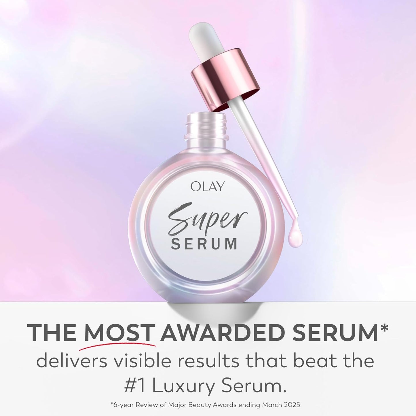 Olay Super Serum – Nightly Glow Ritual for Face, 5-in-1 Anti-Aging Self-Care