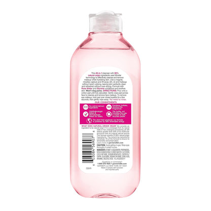 rose water and glycerin blend for hydration while cleansing