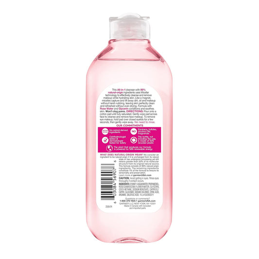rose water and glycerin blend for hydration while cleansing