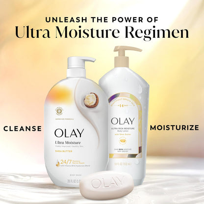 Olay Ultra Moisture Body Wash – Hydrating Shower Ritual for Daily Skin Renewal & 24/7 Softness