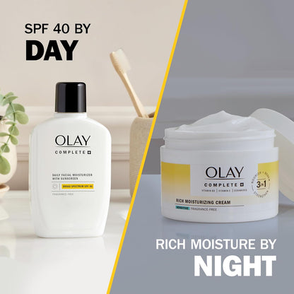 Olay Moisturizing Cream – Fragrance-Free Daily Ritual for Your Nighttime Skincare Wind-Down