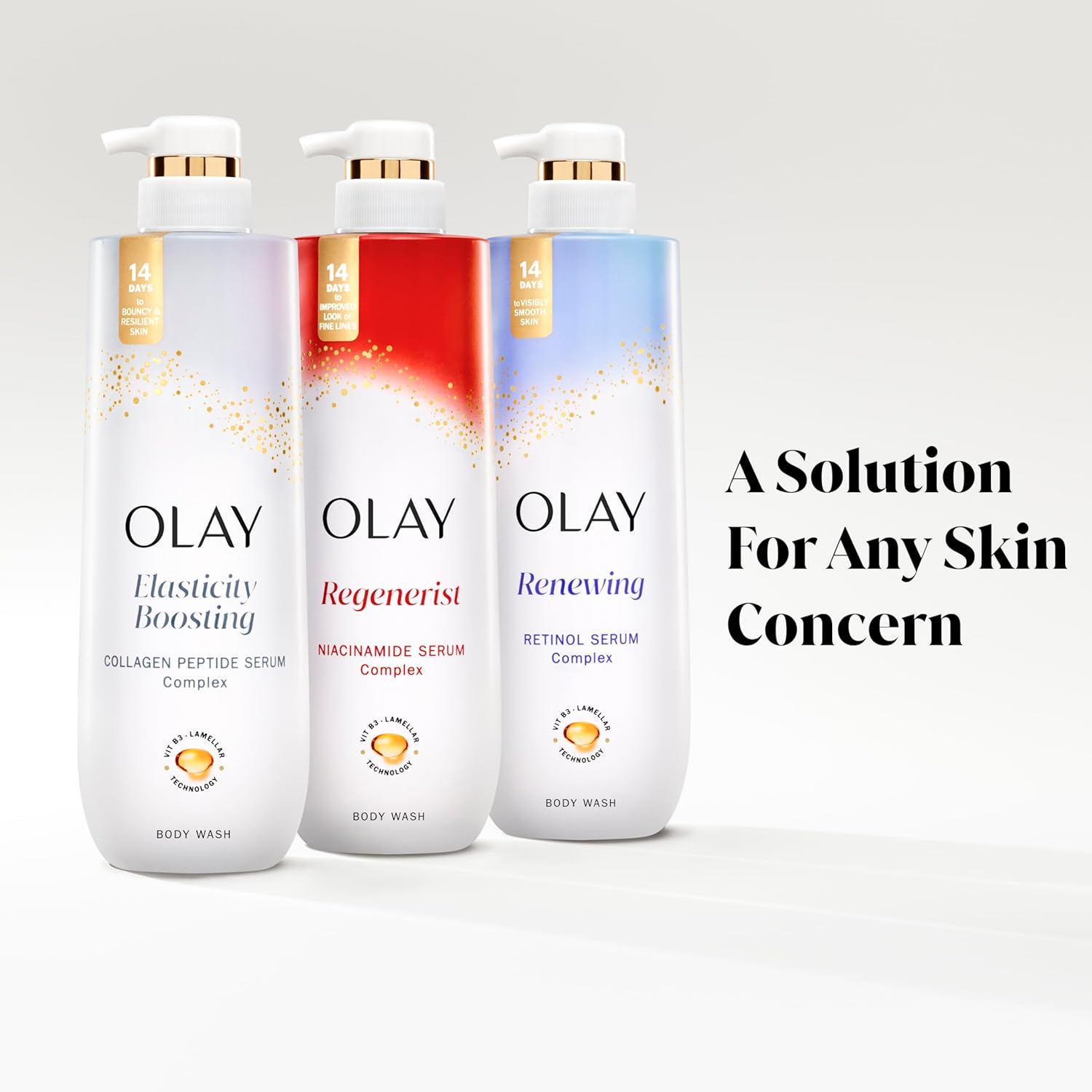 Olay Body Wash for Women – Firming Elasticity Ritual, Collagen Peptide Serum, Calming Self-Care Routine