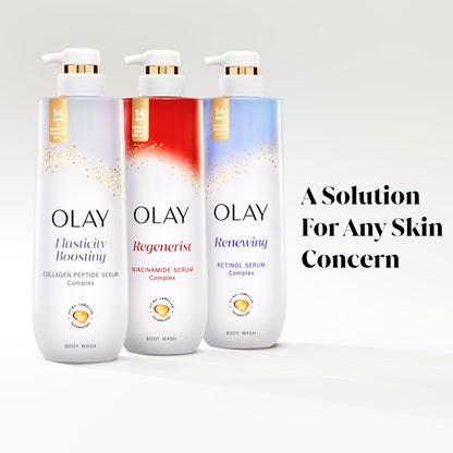Olay Body Wash for Women – Firming Elasticity Ritual, Collagen Peptide Serum, Calming Self-Care Routine