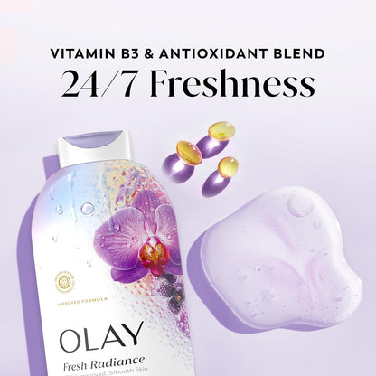 12+ fragrance variants including orchid & black currant, rose, watermelon & agave, and eucalyptus & spirulina